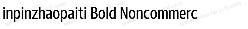 inpinzhaopaiti Bold Noncommercial字体转换
